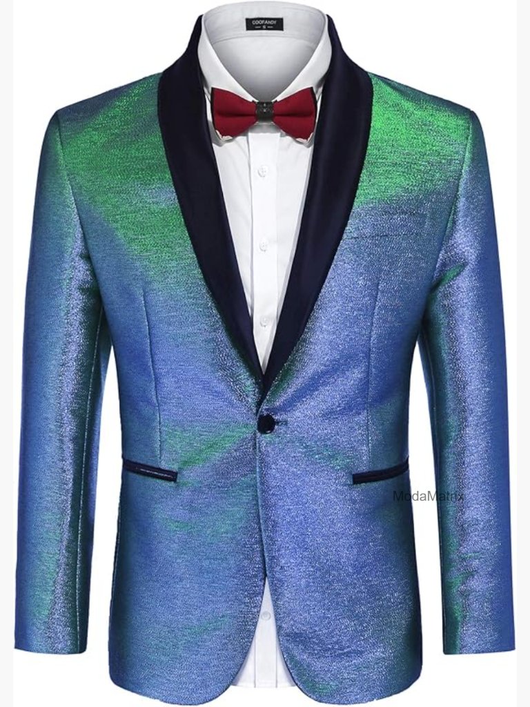 Slim Fit Shawl Lapel Tuxedo Blazer One Button Formal Jacket X-Large